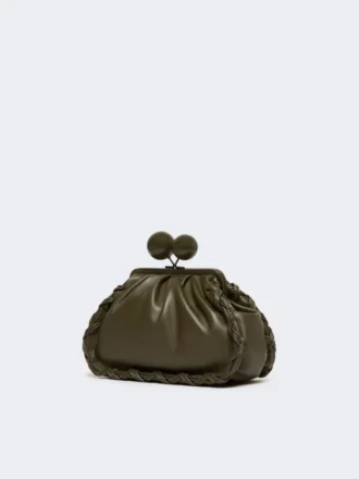 Pasticcino-tas van nappaleer, medium, kaki