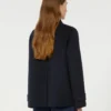 Peacoat van wolmix met dubbele knoopsluiting, marineblauw Peacoat van wolmix met dubbele knoopsluiting, marineblauw