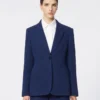 Piqua jersey blazer met enkele rij knopen, china blue Piqua jersey blazer met enkele rij knopen, china blue