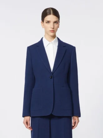 Piqua jersey blazer met enkele rij knopen, china blue