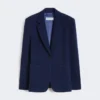 Piqua jersey blazer met enkele rij knopen, china blue Piqua jersey blazer met enkele rij knopen, china blue