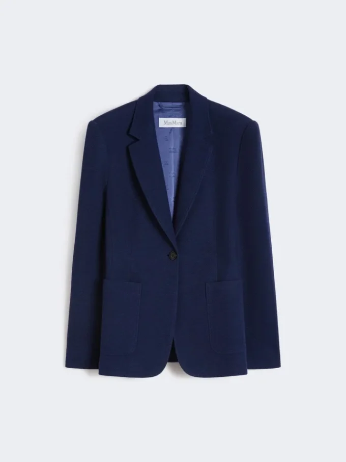 Piqua jersey blazer met enkele rij knopen, china blue Piqua jersey blazer met enkele rij knopen, china blue