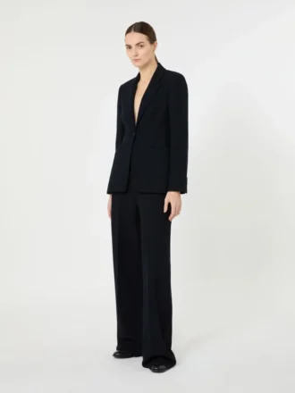 Piqua jersey blazer met enkele rij knopen, ultramarijn