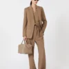 Stretch wollen broek, hazelnootbruin Stretch wollen broek, hazelnootbruin