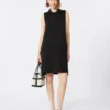 Polojurk van scuba-jersey, zwart Polojurk van scuba-jersey, zwart