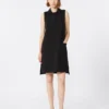 Polojurk van scuba-jersey, zwart Polojurk van scuba-jersey, zwart