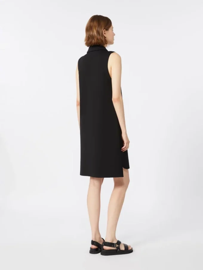 Polojurk van scuba-jersey, zwart Polojurk van scuba-jersey, zwart