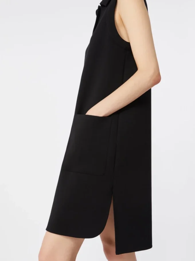 Polojurk van scuba-jersey, zwart Polojurk van scuba-jersey, zwart