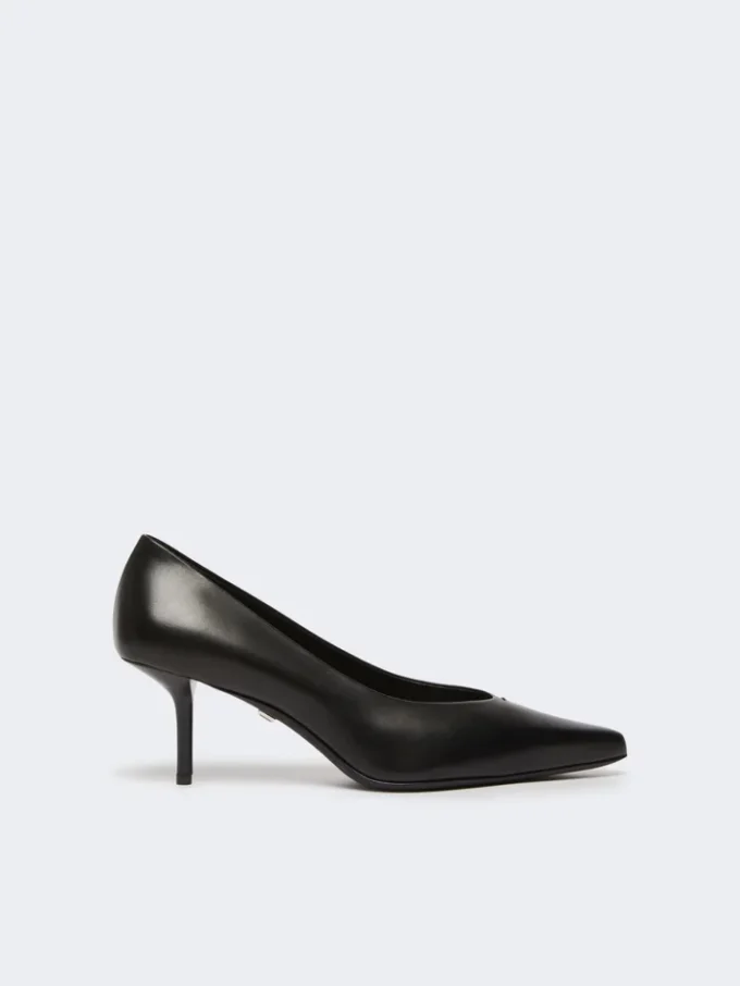 Pumps van glad leer, zwart Pumps van glad leer, zwart