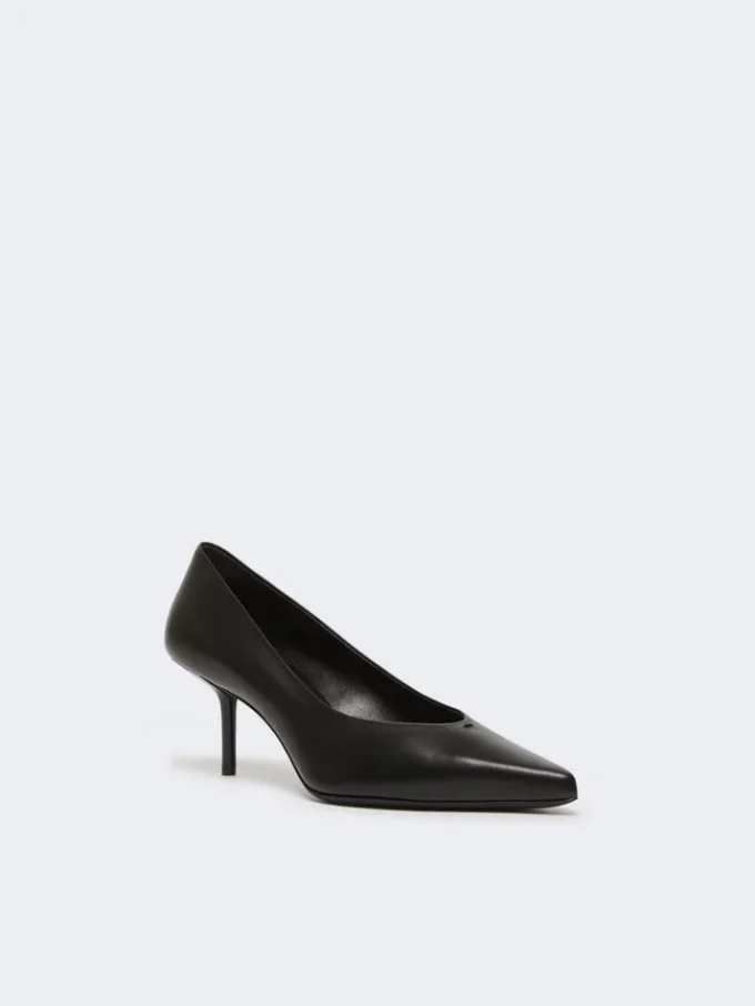 Pumps van glad leer, zwart Pumps van glad leer, zwart