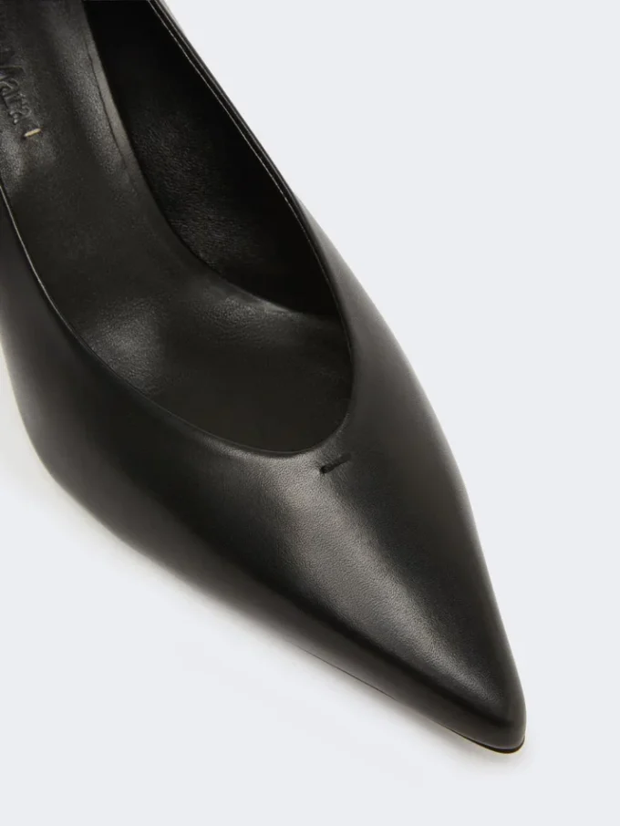 Pumps van glad leer, zwart Pumps van glad leer, zwart