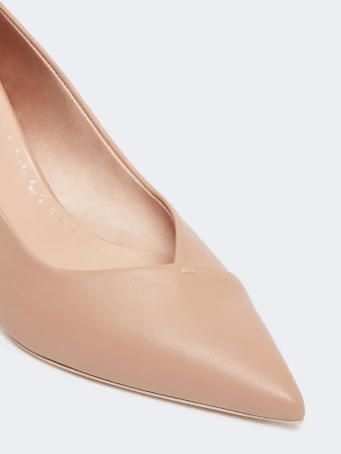 Pumps van nappaleer, poederkleurig Pumps van nappaleer, poederkleurig