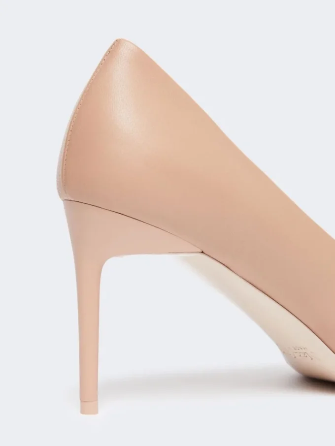 Pumps van nappaleer, poederkleurig Pumps van nappaleer, poederkleurig