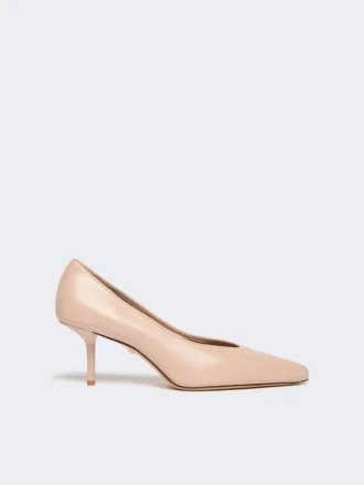 Pumps van nappaleer, roze