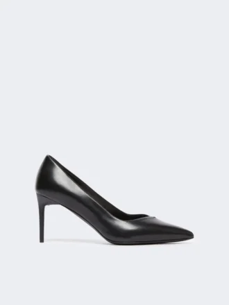 Pumps van nappaleer, zwart