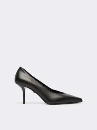 Pumps van zacht nappaleer, zwart