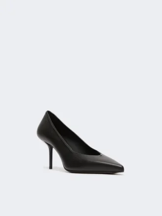 Pumps van zacht nappaleer, zwart