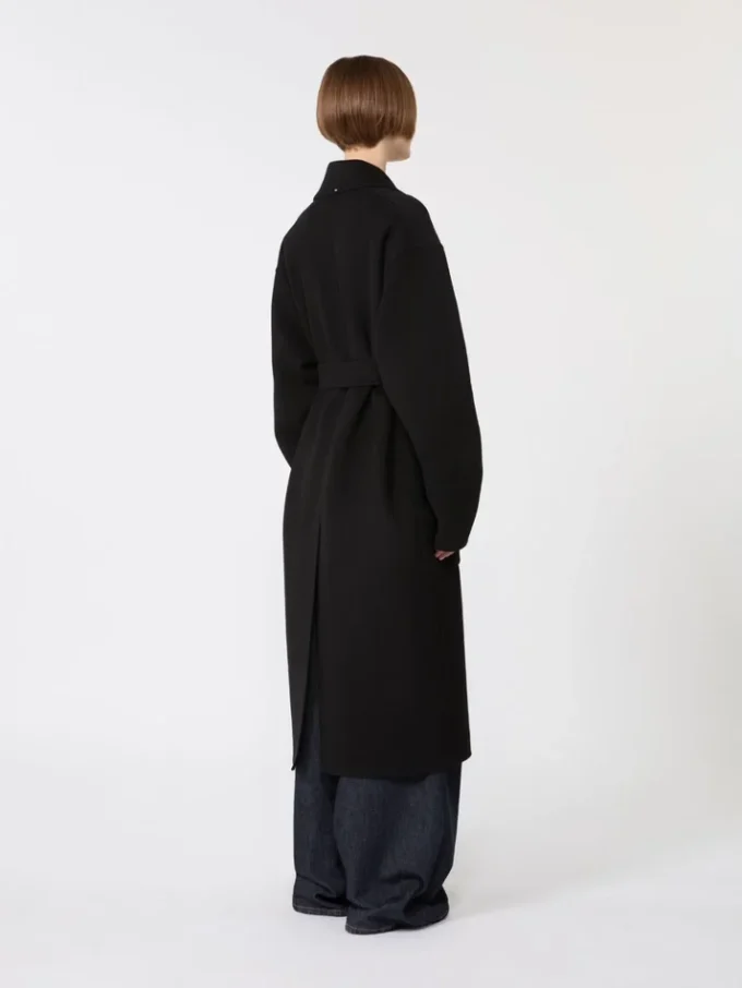 Pure Wool mantel, zwart Pure Wool mantel, zwart