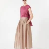 Ramie canvas blouse, cyclaam Ramie canvas blouse, cyclaam