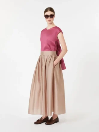 Ramie canvas blouse, cyclaam Ramie canvas blouse, cyclaam