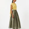 Ramie canvas blouse, felgeel Ramie canvas blouse, felgeel