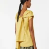 Ramie canvas blouse, felgeel Ramie canvas blouse, felgeel