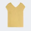 Ramie canvas blouse, felgeel Ramie canvas blouse, felgeel