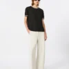 Rechte broek van scuba-jersey, beige Rechte broek van scuba-jersey, beige