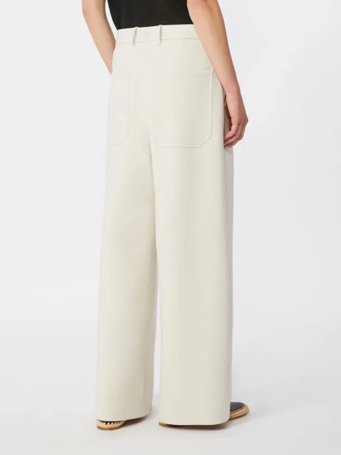 Rechte broek van scuba-jersey, beige Rechte broek van scuba-jersey, beige
