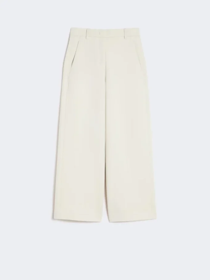 Rechte broek van scuba-jersey, beige Rechte broek van scuba-jersey, beige