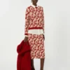 Rok van jacquardgaren, rood Rok van jacquardgaren, rood