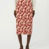 Rok van jacquardgaren, rood Rok van jacquardgaren, rood