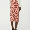 Rok van jacquardgaren, rood Rok van jacquardgaren, rood