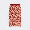 Rok van jacquardgaren, rood Rok van jacquardgaren, rood