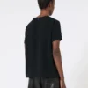 Satijnen T-shirt, zwart Satijnen T-shirt, zwart