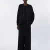 Scuba jersey jasje, zwart Scuba jersey jasje, zwart