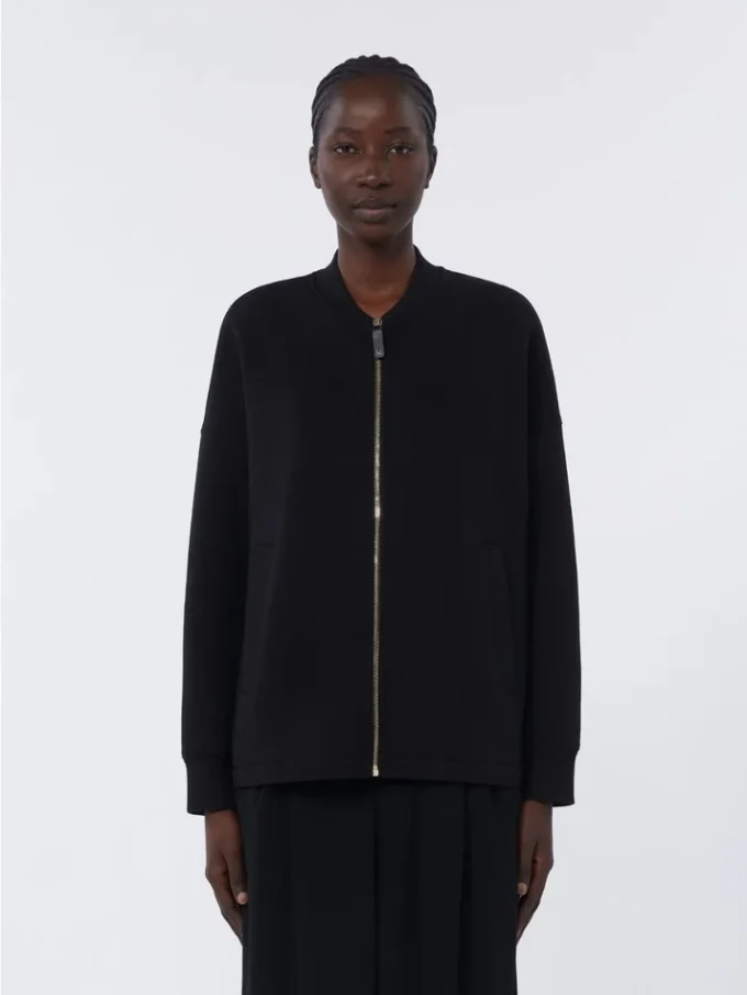 Scuba jersey jasje, zwart Scuba jersey jasje, zwart