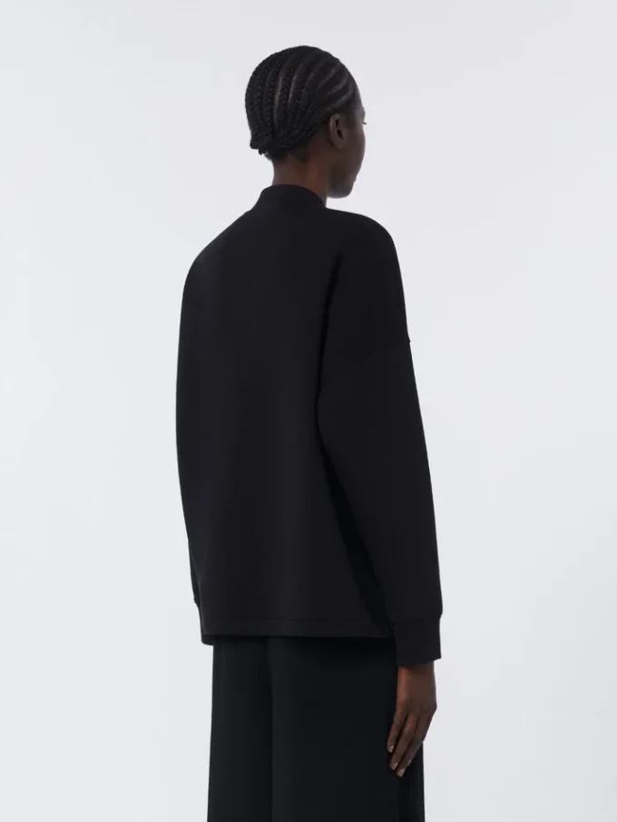 Scuba jersey jasje, zwart Scuba jersey jasje, zwart