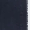 Sjaal van jacquardgebreide wol en zijde, middernachtblauw Sjaal van jacquardgebreide wol en zijde, middernachtblauw