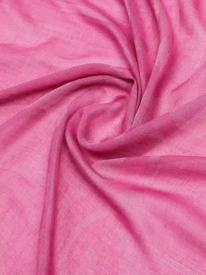 Sjaal van katoen, modal en kasjmier jacquard, felroze Sjaal van katoen, modal en kasjmier jacquard, felroze