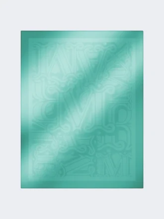 Sjaal van katoen, modal en kasjmier jacquard, pastelgroen