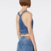 Slim-fit denim gilet, midnightblue Slim-fit denim gilet, midnightblue