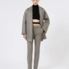 Slim-fit jersey mesh broek, middengrijs Slim-fit jersey mesh broek, middengrijs