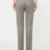 Slim-fit jersey mesh broek, middengrijs Slim-fit jersey mesh broek, middengrijs