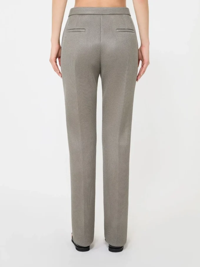 Slim-fit jersey mesh broek, middengrijs Slim-fit jersey mesh broek, middengrijs