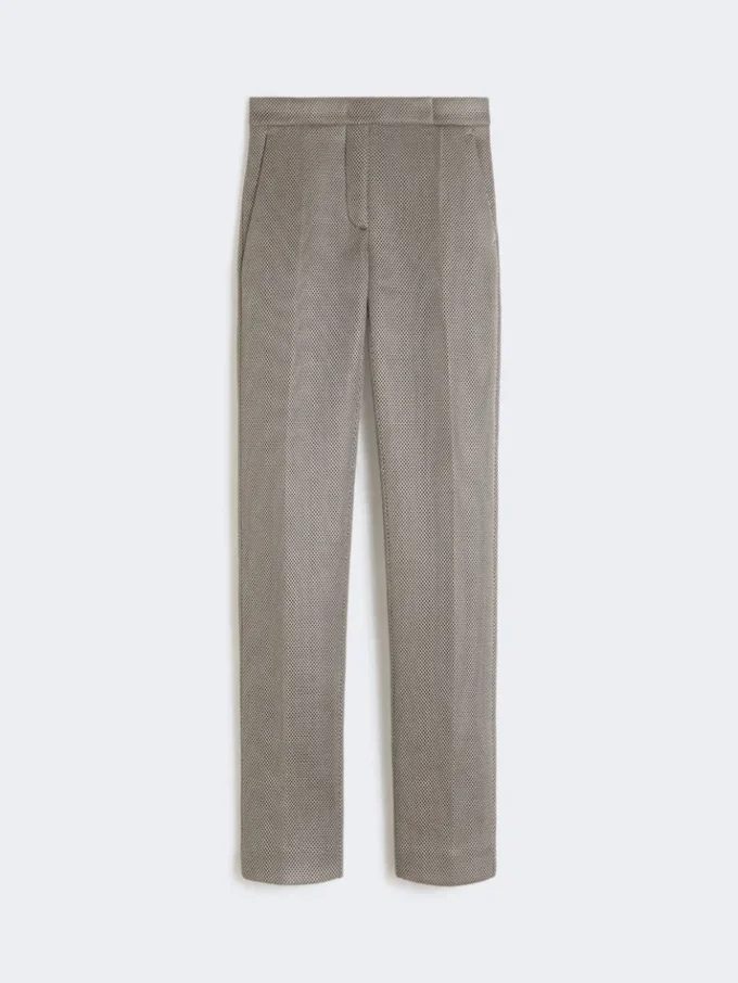 Slim-fit jersey mesh broek, middengrijs Slim-fit jersey mesh broek, middengrijs