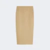 Slim-fit rok van linnen twill, camel Slim-fit rok van linnen twill, camel