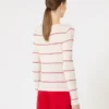 Slim-fit trui van wol en zijde, wit Slim-fit trui van wol en zijde, wit