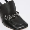 Slingbacks van nappaleer, zwart