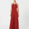 Soepelvallende jumpsuit van envers-satijn, rood Soepelvallende jumpsuit van envers-satijn, rood